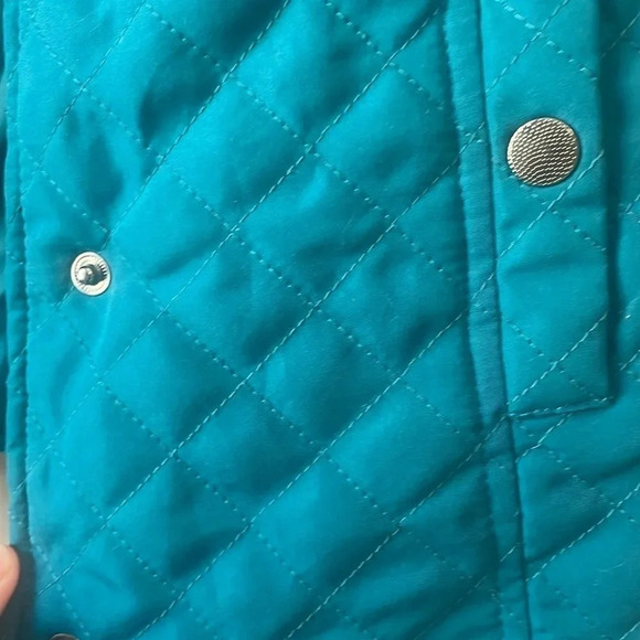 Christopher & banks teal colored quilted vest size small - Picture 3 of 6